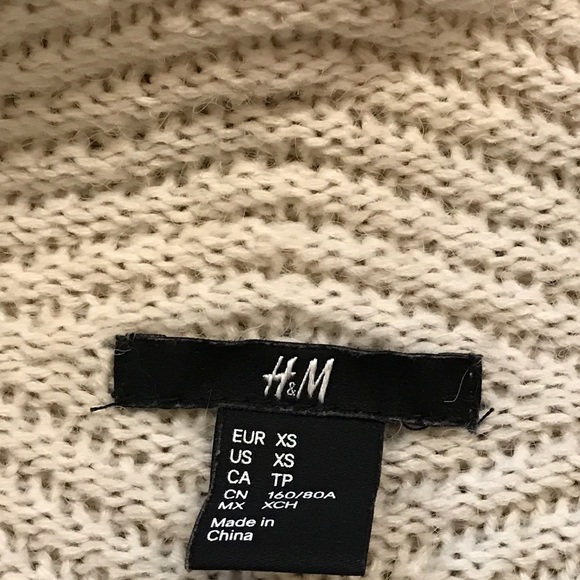 🌻 HP!🌻 H&M Kaftan Cardigan XS Cream - Picture 6 of 6